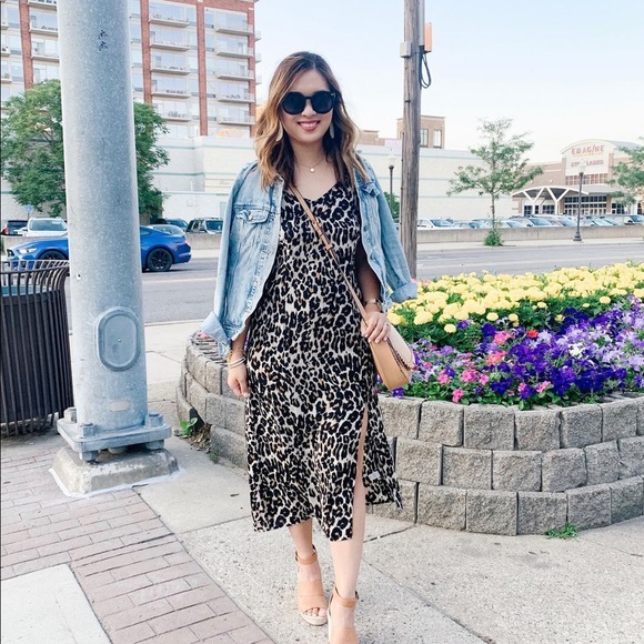 Bp midi slipdress leopard XS - Picture 3 of 15